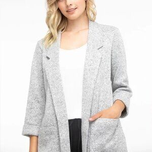 Ricki's Open Front Fleece Knit Blazer